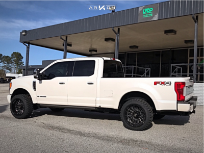 1 2019 F 250 Super Duty Ford Stock Level 2in Drop Rear Arkon Off Road Alexander Machined Black