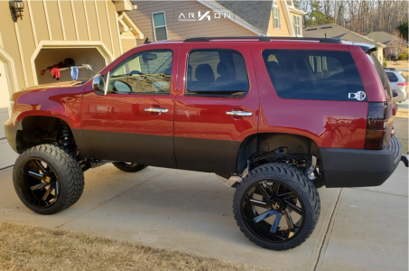 1 2011 Tahoe Chevrolet Mcgaughys Suspension Lift 9in Arkon Off Road Lincoln Machined Black