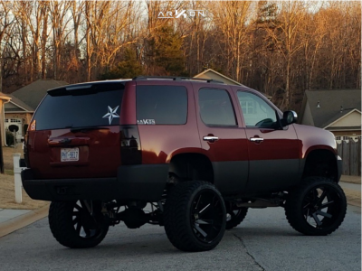 1 2011 Tahoe Chevrolet Mcgaughys Suspension Lift 9in Arkon Off Road Lincoln Machined Black