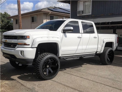 2018 Chevrolet Silverado 1500 - 24x14 -81mm - ARKON OFF-ROAD Lincoln - Suspension Lift 8.5" - 35" x 12.5"