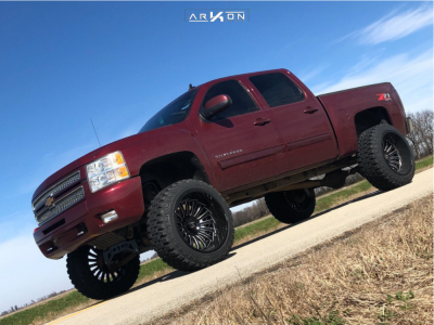 1 2013 Silverado 1500 Chevrolet Mcgaughys Suspension Lift 9in Arkon Off Road Alexander Black