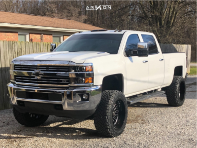 2015 Chevrolet Silverado 2500 HD - 22x12 -51mm - ARKON OFF-ROAD Alexander - Suspension Lift 5" - 35" x 12.5"