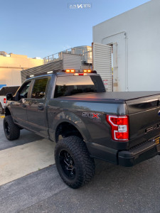 1 2018 F 150 Ford Readylift Suspension Lift 7in Arkon Off Road Cleopatra Black Milled