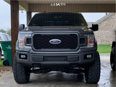 1 2018 F 150 Ford Rough Country Suspension Lift 4in Arkon Off Road Lincoln Black