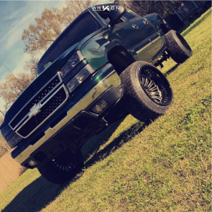 1 2006 Silverado 1500 Chevrolet Rough Country Suspension Lift 6in Arkon Off Road Alexander Black