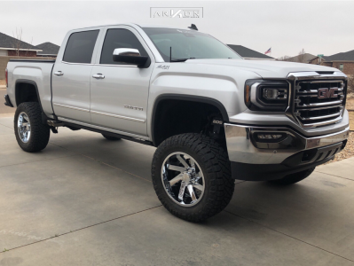 2018 GMC Sierra 1500 - 20x10 -25mm - ARKON OFF-ROAD Lincoln - Suspension Lift 8" - 35" x 12.5"