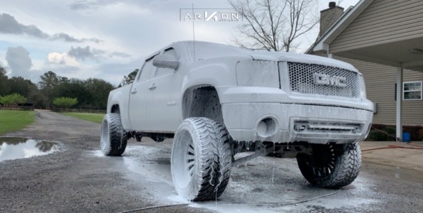 1 2007 Sierra 1500 Gmc Rough Country Suspension Lift 75in Arkon Off Road Alexander Black