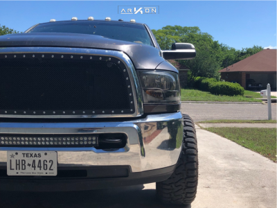 1 2016 2500 Ram Rough Country Leveling Kit Arkon Off Road Alexander Machined Black