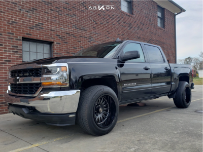 1 2018 Silverado 1500 Chevrolet Stock Stock Arkon Off Road Alexander Black