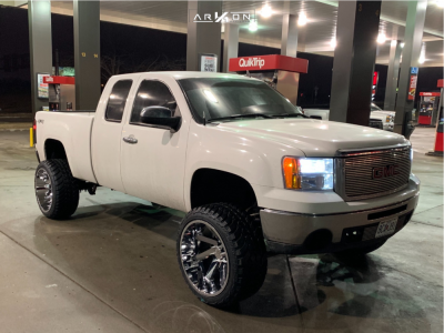 2011 GMC Sierra 1500 - 24x14 -81mm - ARKON OFF-ROAD Lincoln - Suspension Lift 7.5" - 35" x 13.5"