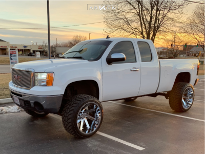 2011 GMC Sierra 1500 - 24x14 -81mm - ARKON OFF-ROAD Lincoln - Suspension Lift 7.5" - 35" x 13.5"