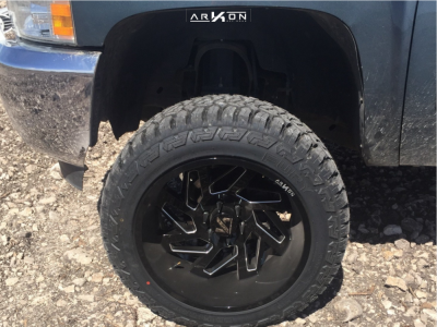 1 2012 Silverado 1500 Chevrolet Rough Country Suspension Lift 75in Arkon Off Road Cleopatra Black