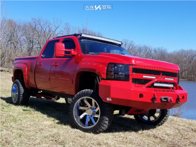 2008 Chevrolet Silverado 2500 HD - 22x12 -51mm - ARKON OFF-ROAD Lincoln - Suspension Lift 6" - 35" x 12.5"