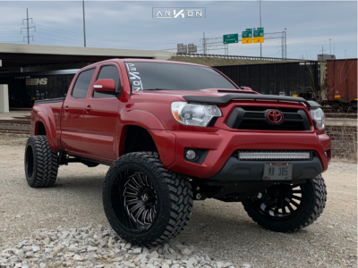 1 2012 Tacoma Toyota Rough Country Suspension Lift 6in Arkon Off Road Alexander Black