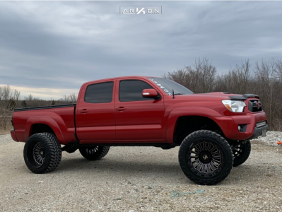 1 2012 Tacoma Toyota Rough Country Suspension Lift 6in Arkon Off Road Alexander Black