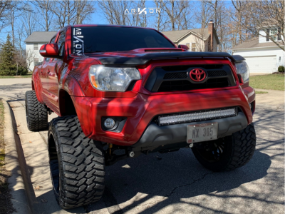 1 2012 Tacoma Toyota Rough Country Suspension Lift 6in Arkon Off Road Alexander Black