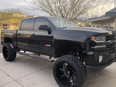 2017 Chevrolet Silverado 1500 - 24x14 -81mm - ARKON OFF-ROAD Lincoln - Suspension Lift 9.5" - 37" x 13.5"