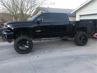 1 2017 Silverado 1500 Chevrolet Mcgaughys Suspension Lift 95in Arkon Off Road Lincoln Black