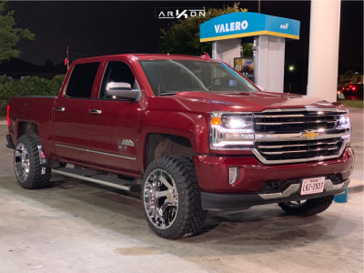 1 2018 Silverado 1500 Chevrolet Supreme Suspension Lift 35in Arkon Off Road Lincoln Chrome