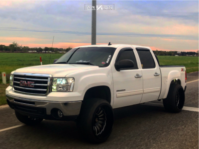 2012 GMC Sierra 1500 - 24x14 -81mm - ARKON OFF-ROAD Alexander - Suspension Lift 3.5" - 33" x 12.5"