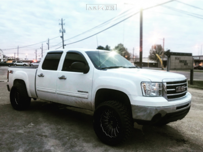 1 2012 Sierra 1500 Gmc Rough Country Suspension Lift 35in Arkon Off Road Alexander Black