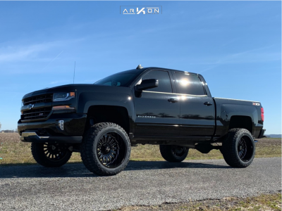 1 2018 Silverado 1500 Chevrolet Rough Country Suspension Lift 7in Arkon Off Road Alexander Black