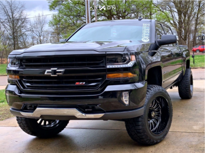 1 2018 Silverado 1500 Chevrolet Rough Country Suspension Lift 7in Arkon Off Road Alexander Black
