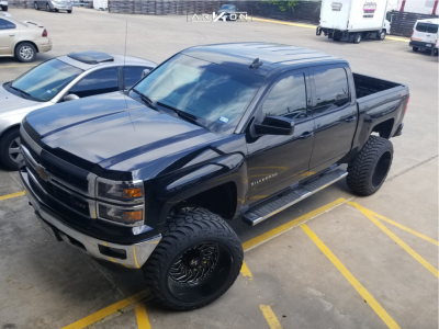 1 2015 Silverado 1500 Chevrolet Mcgaughys Suspension Lift 9in Arkon Off Road Crown Series Victory Black