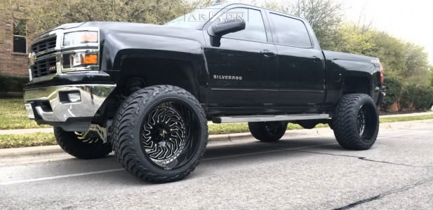 1 2015 Silverado 1500 Chevrolet Mcgaughys Suspension Lift 9in Arkon Off Road Crown Series Victory Black
