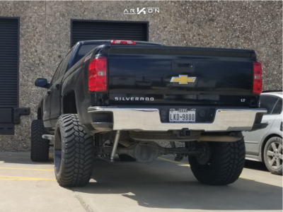 1 2015 Silverado 1500 Chevrolet Mcgaughys Suspension Lift 9in Arkon Off Road Crown Series Victory Black