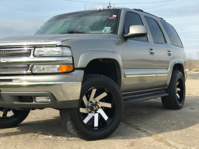 1 2002 Tahoe Chevrolet Proryde Leveling Kit Arkon Off Road Lincoln Black Machined