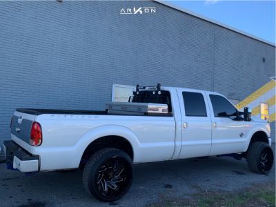 1 2016 F 250 Ford Stock Level 2in Drop Rear Arkon Off Road Cleopatra Black