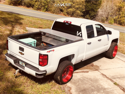 1 2017 Silverado 1500 Chevrolet 2 Leveling Kit Arkon Off Road Crown Series Victory Red