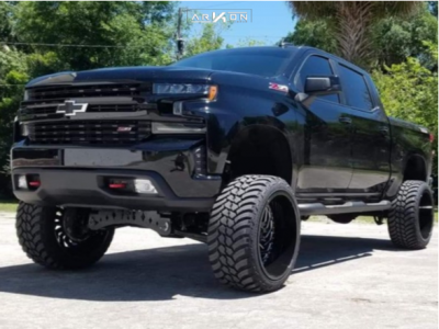 1 2019 Silverado 1500 Chevrolet Full Throttle Suspension Lift 9in Arkon Off Road Crown Series Victory Black