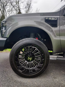 1 2009 F 250 Super Duty Ford Rough Country Leveling Kit Arkon Off Road Alexander Machined Black