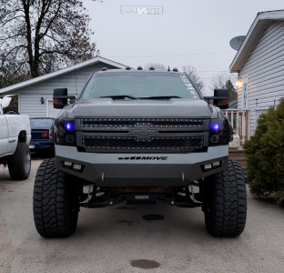 1 2011 Silverado 2500 Hd Chevrolet Readylift Suspension Lift 8in Arkon Off Road Crown Series Victory Black