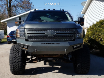 1 2011 Silverado 2500 Hd Chevrolet Readylift Suspension Lift 8in Arkon Off Road Crown Series Victory Black