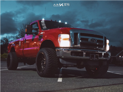 2008 Ford F-350 Super Duty - 22x14 -81mm - ARKON OFF-ROAD Alexander - Leveling Kit - 325/50R22