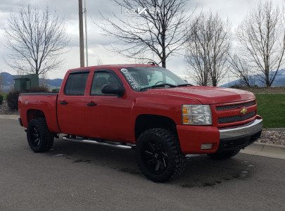 1 2008 Silverado 1500 Chevrolet Rough Country Suspension Lift 35in Arkon Off Road Lincoln Black