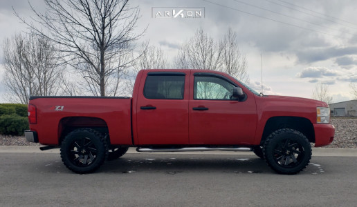 1 2008 Silverado 1500 Chevrolet Rough Country Suspension Lift 35in Arkon Off Road Lincoln Black