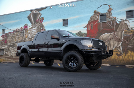 1 2012 F 150 Ford Rough Country Suspension Lift 6in Arkon Off Road Lincoln Black