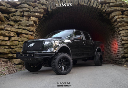 1 2012 F 150 Ford Rough Country Suspension Lift 6in Arkon Off Road Lincoln Black