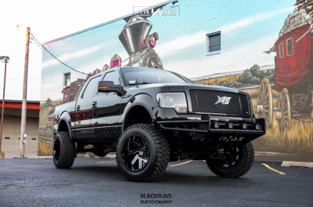 1 2012 F 150 Ford Rough Country Suspension Lift 6in Arkon Off Road Lincoln Black