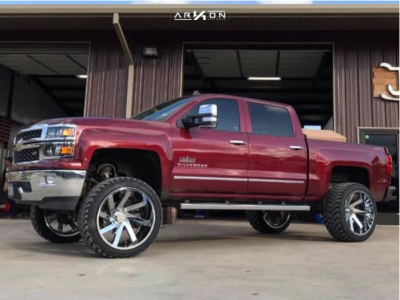 1 2014 Silverado 1500 Chevrolet Mcgaughys Suspension Lift 9in Arkon Off Road Lincoln Chrome