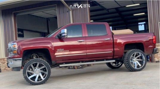 1 2014 Silverado 1500 Chevrolet Mcgaughys Suspension Lift 9in Arkon Off Road Lincoln Chrome