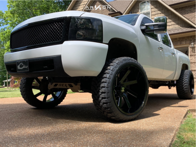 1 2008 Silverado 1500 Chevrolet Rough Country Suspension Lift 75in Arkon Off Road Lincoln Black