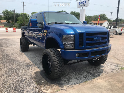 1 2010 F 250 Super Duty Ford Rough Country Lowered 6 F 8 R Arkon Off Road Crown Series Victory Black