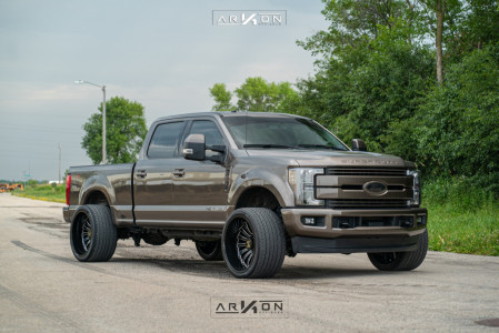 1 2018 F 250 Super Duty Ford Stock Level 2in Drop Rear Arkon Off Road Alexander Machined Accents