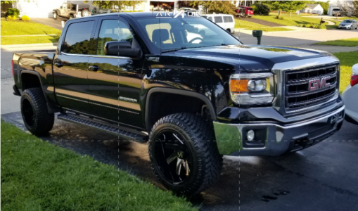 2015 GMC Sierra 1500 - 20x12 -51mm - ARKON OFF-ROAD Lincoln - Suspension Lift 3.5" - 33" x 12.5"