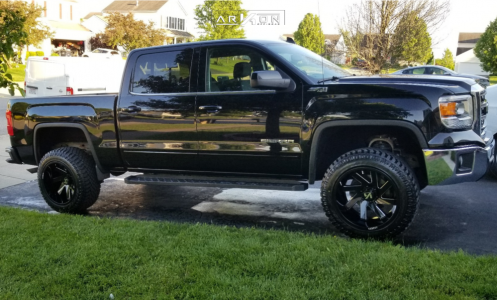 1 2015 Sierra 1500 Gmc Rough Country Suspension Lift 35in Arkon Off Road Lincoln Black Milled